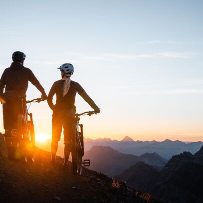 Rothorn Sunrise mit dem Bike | © Lenzerheide Bergbahnen