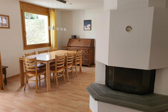 Essbereich und Cheminee