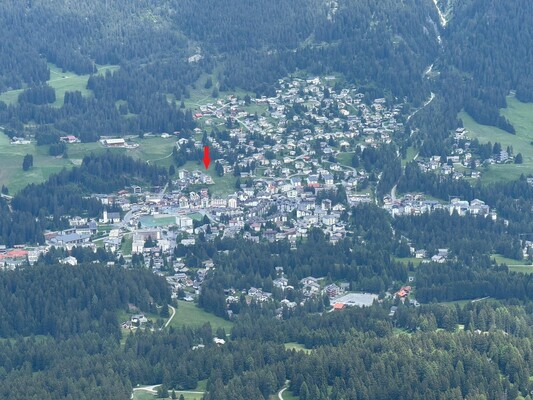 in the center of Lenzerheide