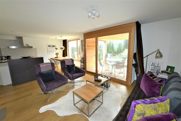3.5 Zimmer Whg. Valbella innen Wohnzimmer 2